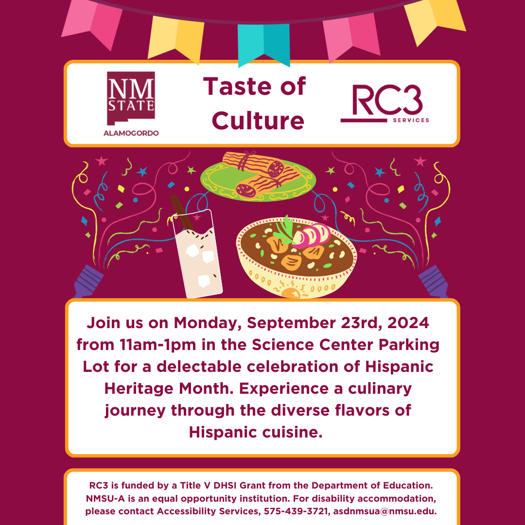 Flyer for the Taste of Culture