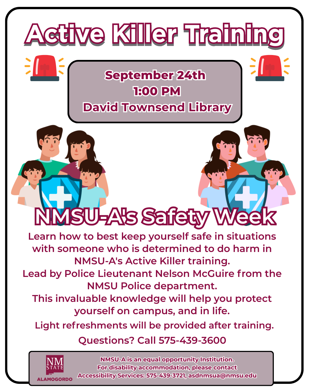 Active Killer Training (NMSU-A Safety Week)