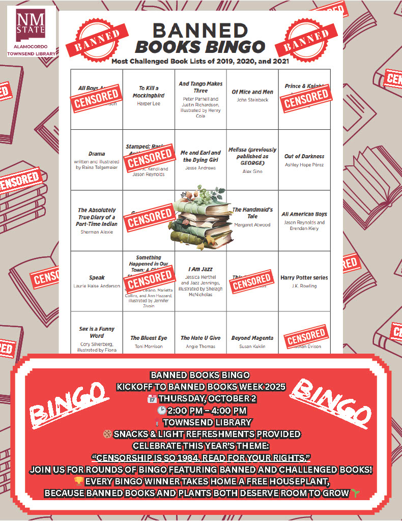 Banned Books Bingo
