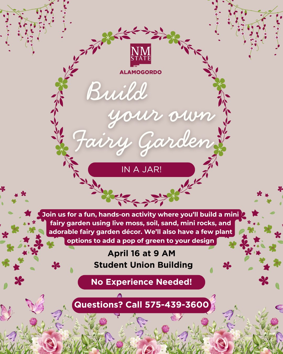 Build Your Own Fairy Garden Event