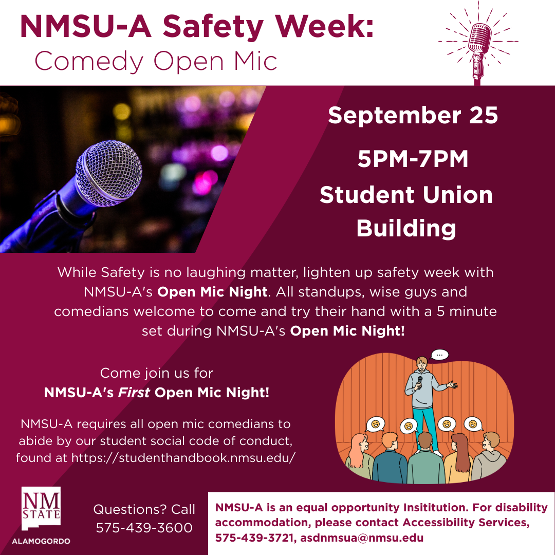 Comedy Open Mic (NMSU-A Safety Week)