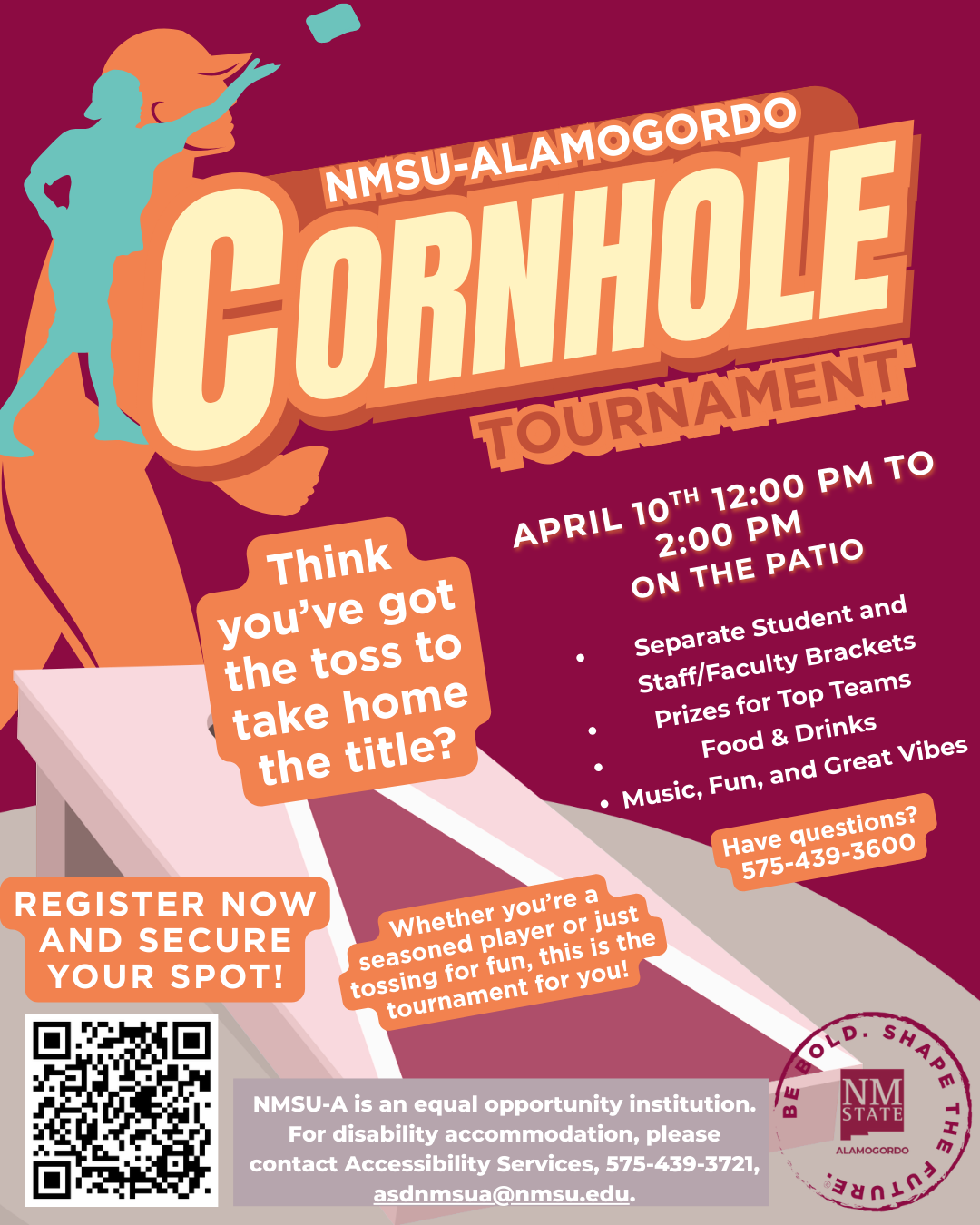 NMSU Alamogordo Corn hole Tournament