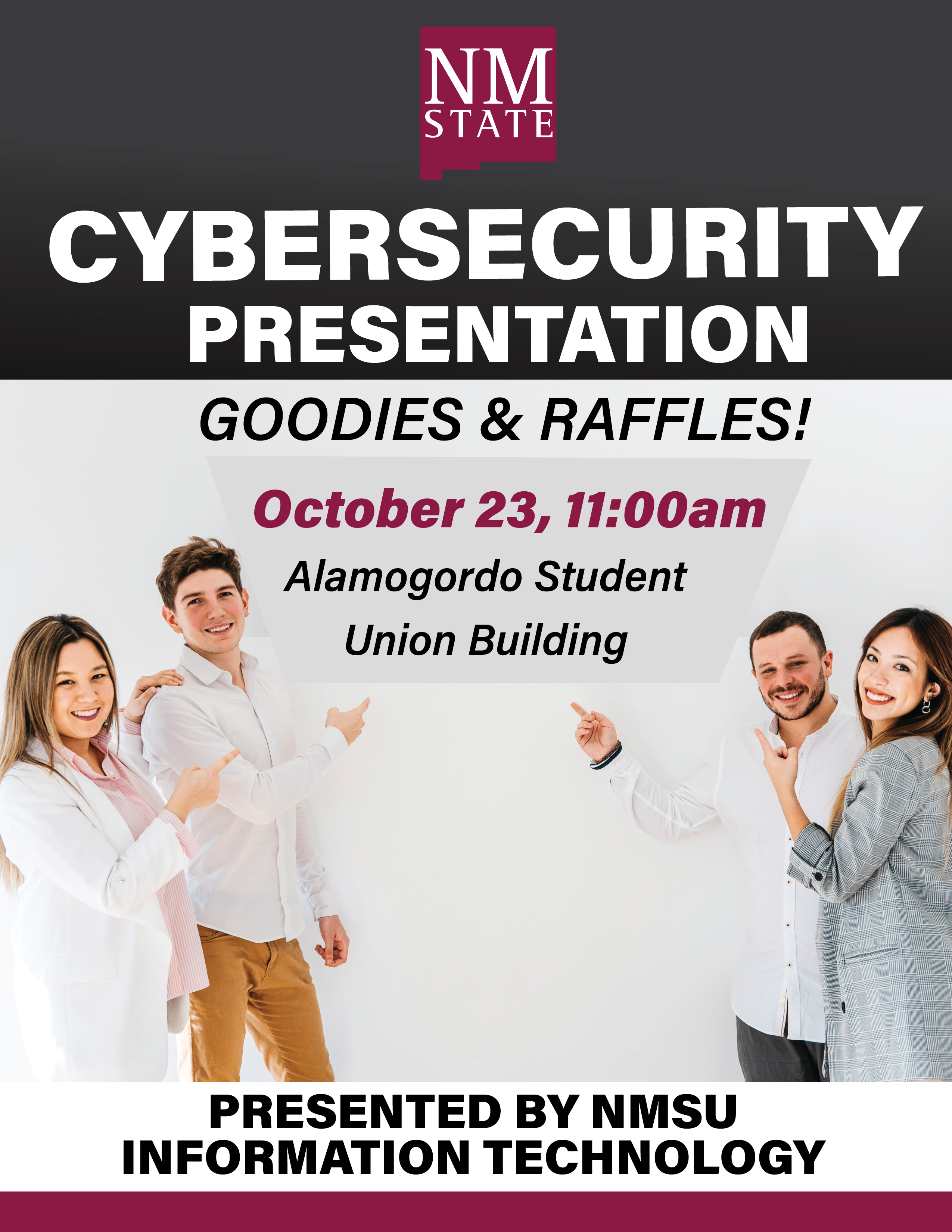 Flyer for Aggie Pathways Advisor Visits at NMSU-A Student Services on October 7, 1:00 pm.