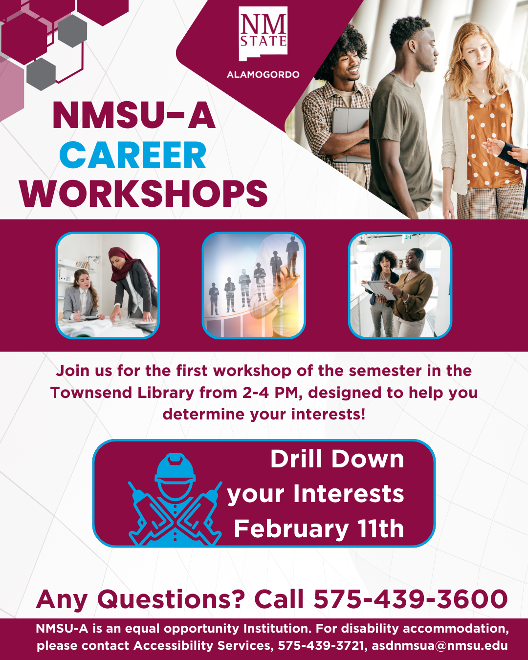 NMSU-A Career Workshops: Drill Down Your Interests