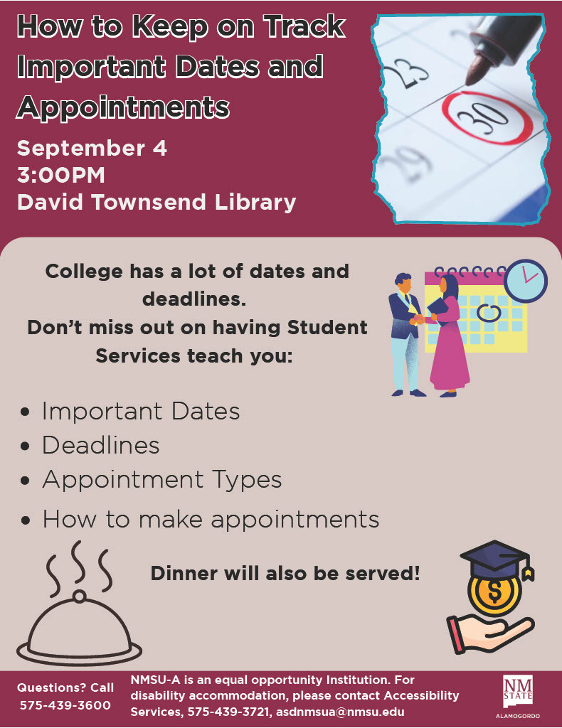 How to Keep on Track, Important Dates and Appointments