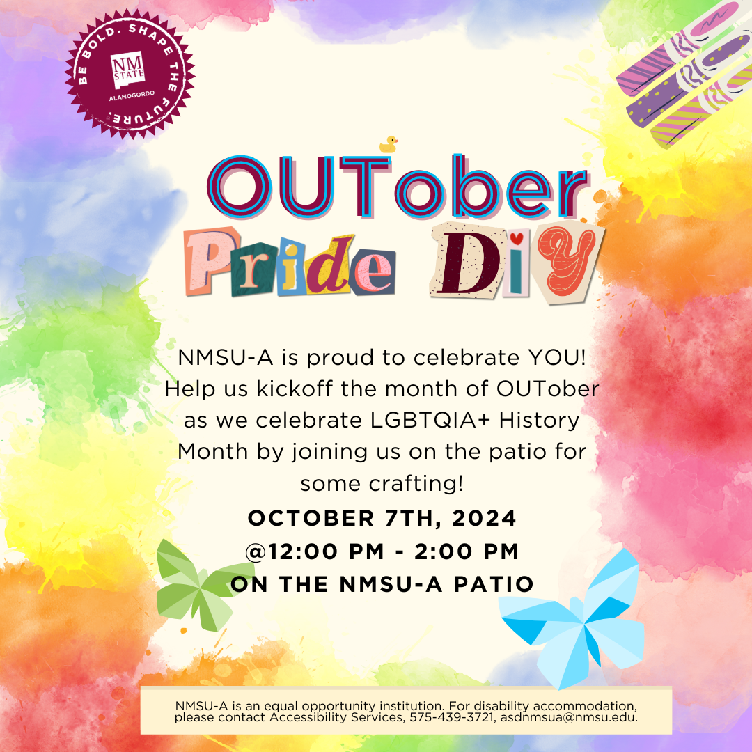 Flyer for the OUTober-Pride-DIY