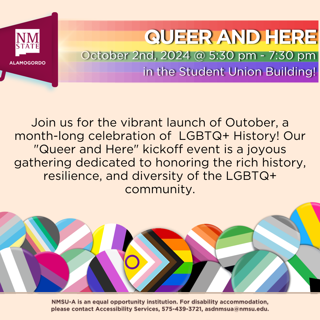 Flyer for the Queer and Here