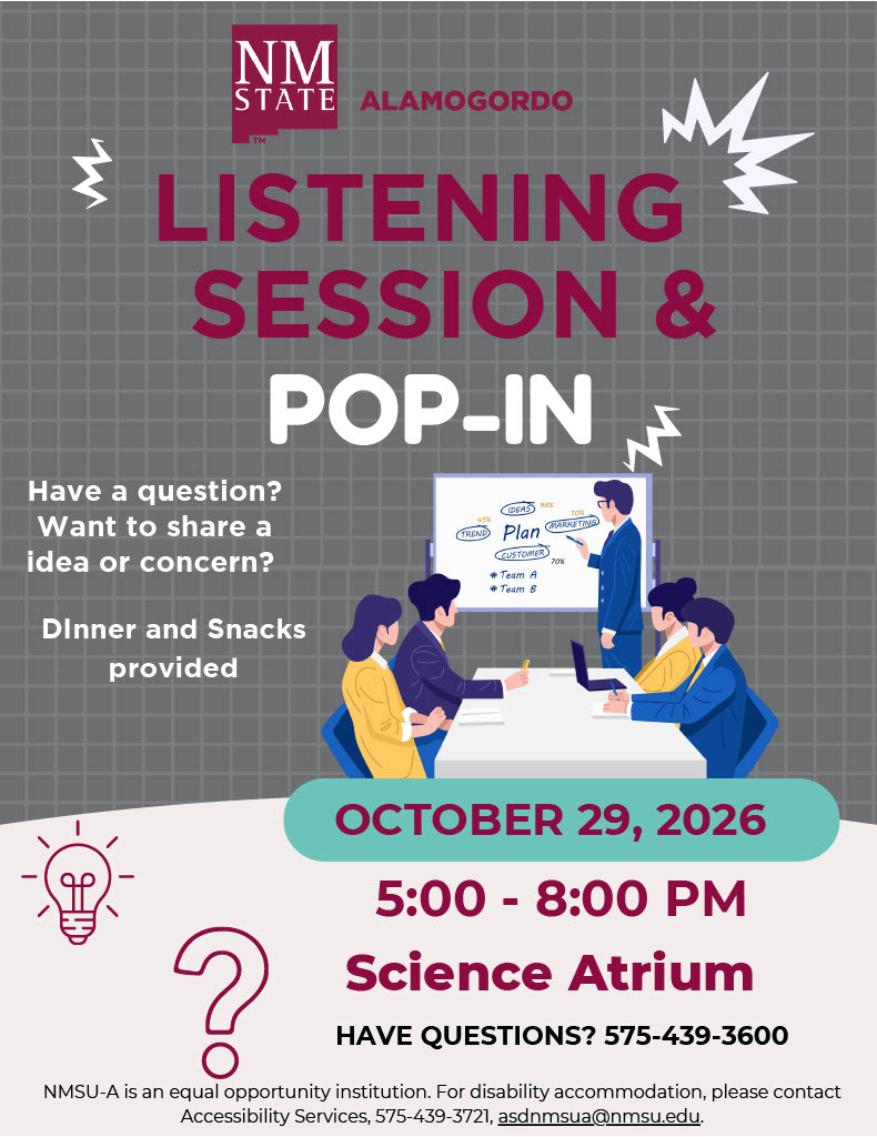 Pop in and Listening Session