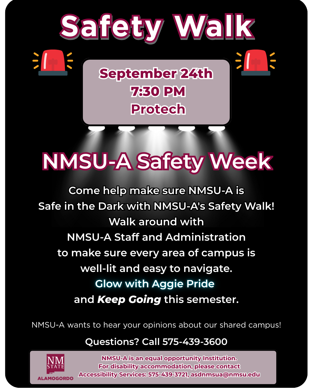 Safety Walk (NMSU-A Safety Week)
