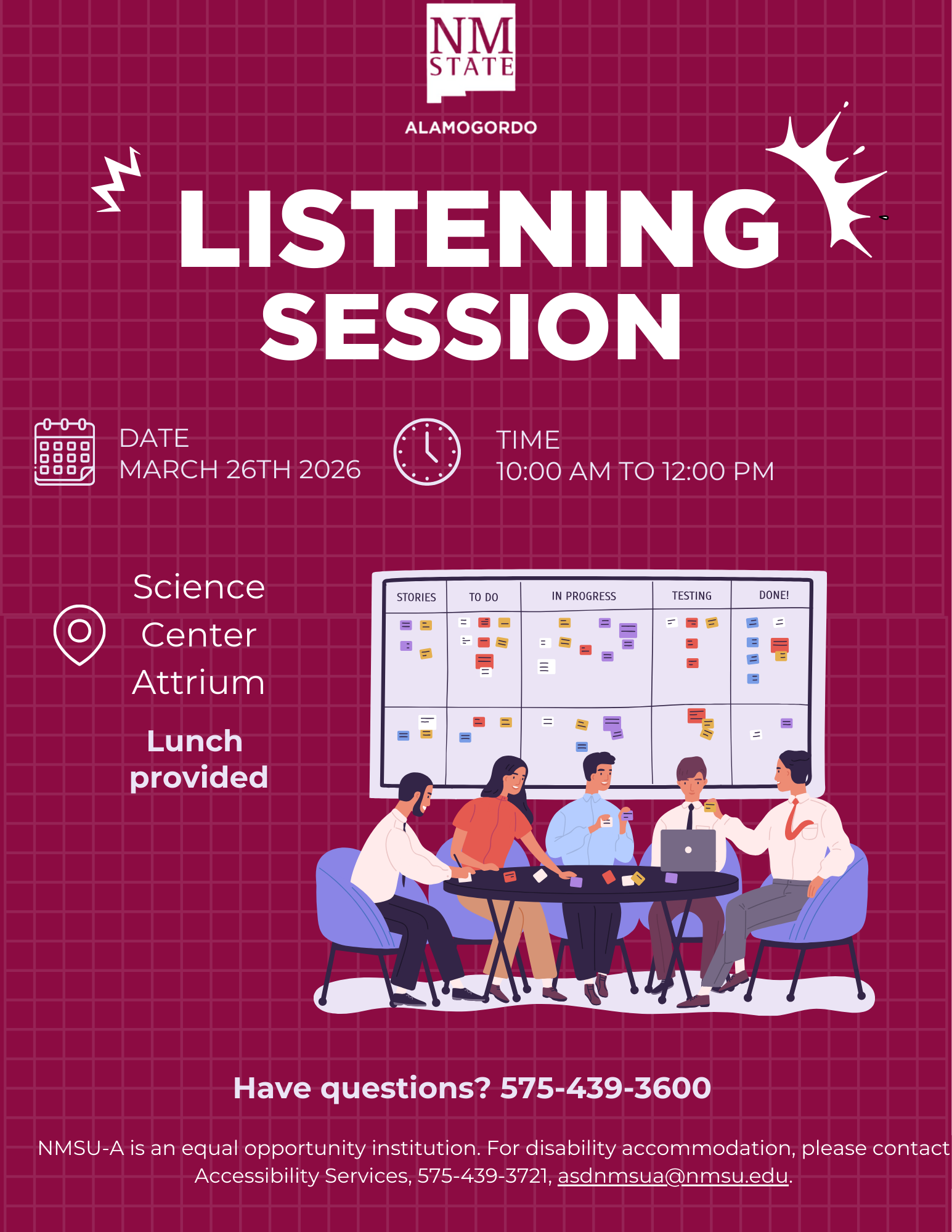 Listening Session - Science Center