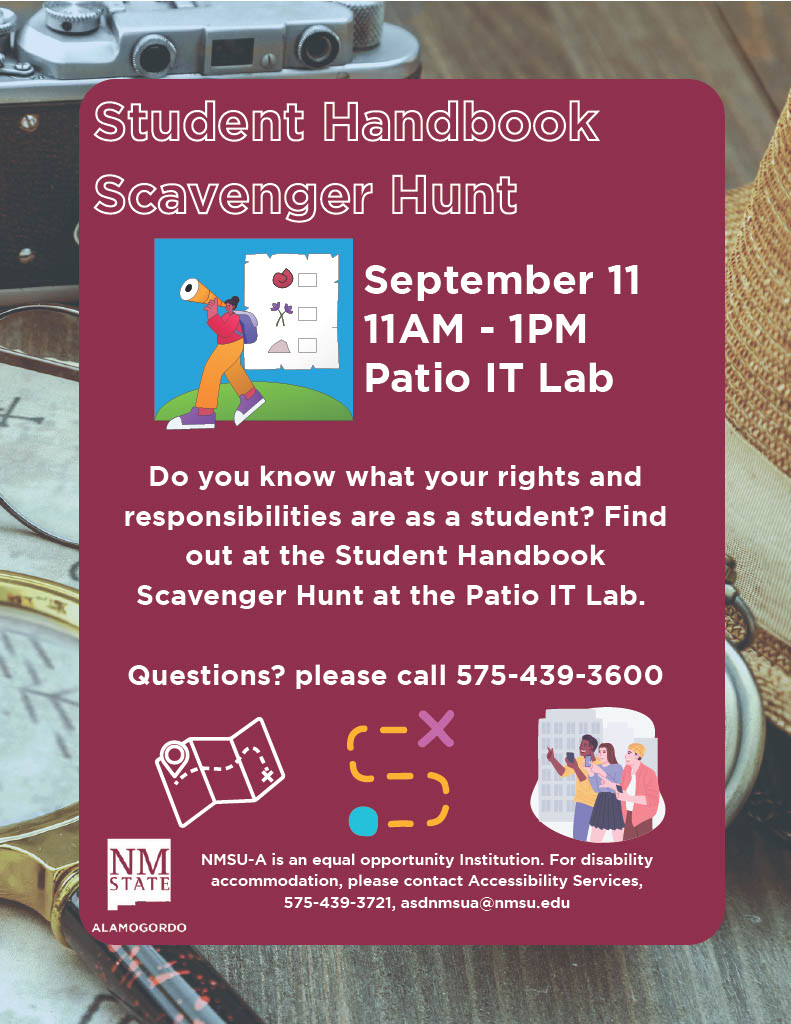 Student Handbook Scavenger Hunt