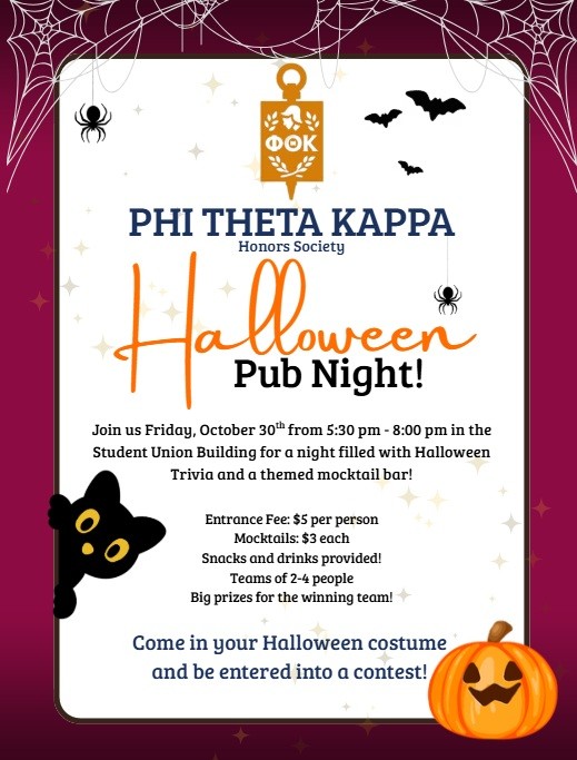 Phi Theta Kappa Halloween Pub Night