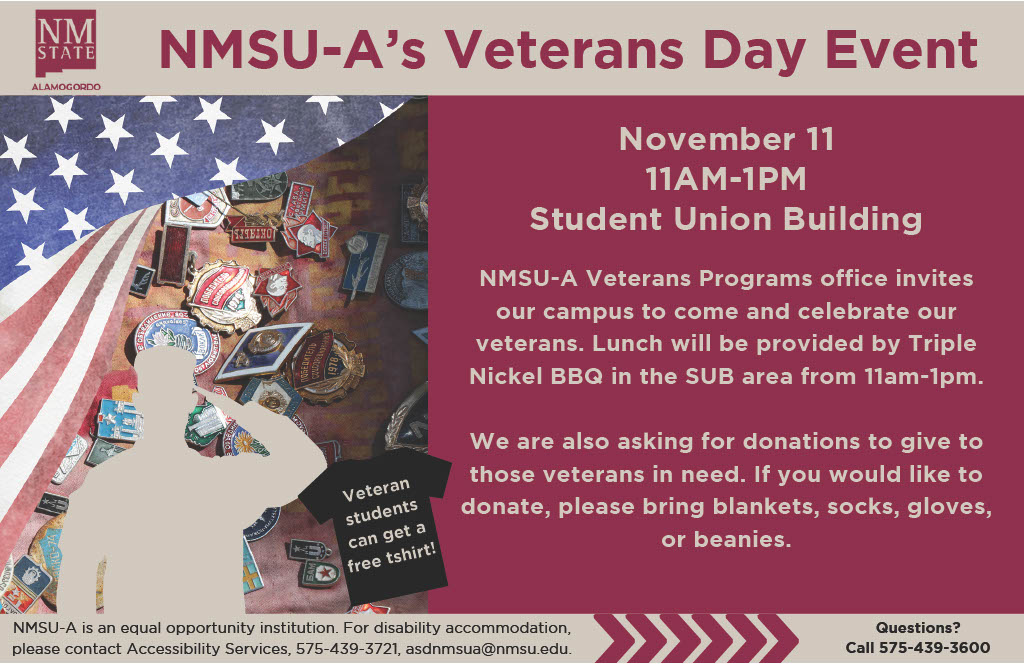 Event: NMSU-A's Veterans Day Event